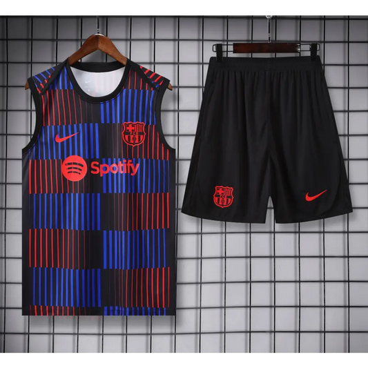 Kit Entraînement FC Barcelone Rouge & Bleu 2025/2026 - Vêtements de sport