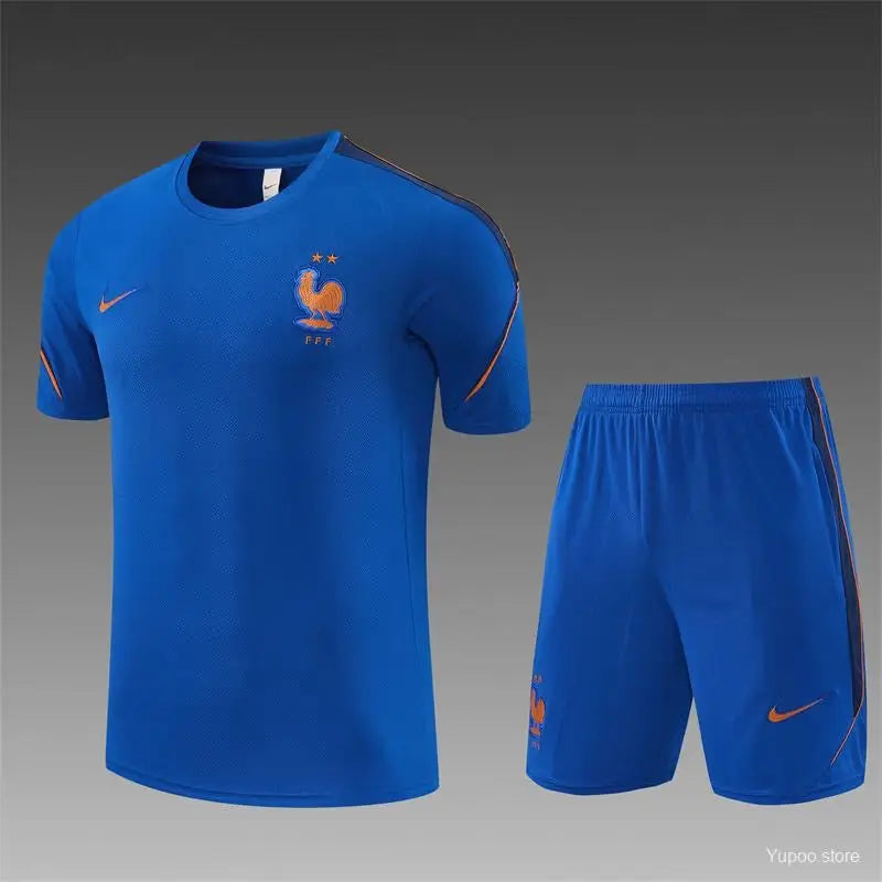 Kit Entraînement France Coupe du monde 2026 Manches courtes - Vêtements de sport