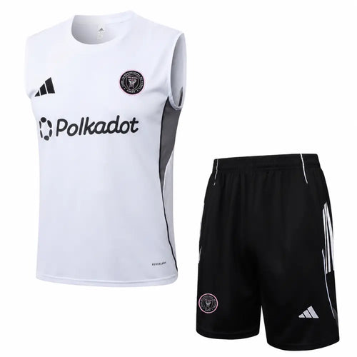 Kit Entraînement Inter Miami CF Noir & Blanc 2025/2026 - Vêtements de sport