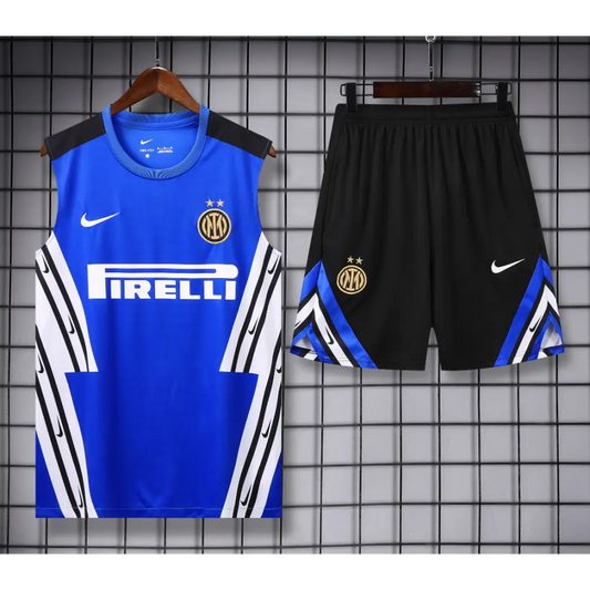 Kit Entraînement Inter Milan Bleu & Noir 2025/2026 - Vêtements de sport
