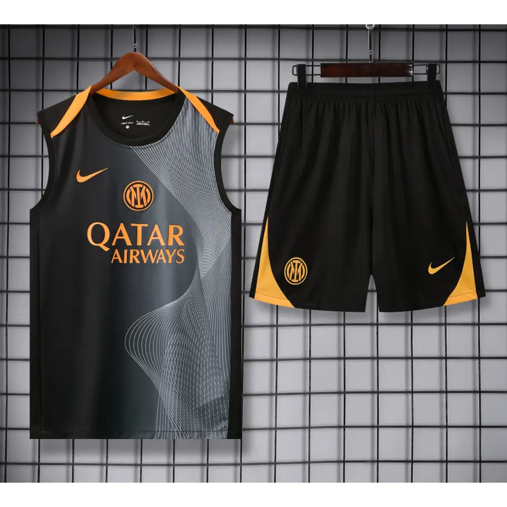 Kit Entraînement Inter Milan Noir 2025/2026 - Vêtements de sport