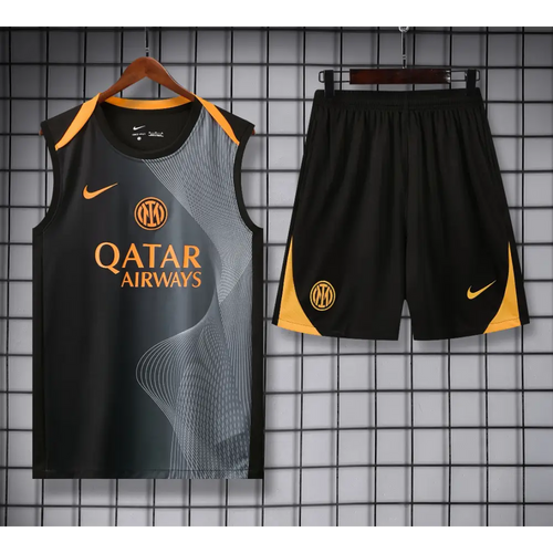 Kit Entraînement Inter Milan Noir 2025/2026 - Vêtements de sport