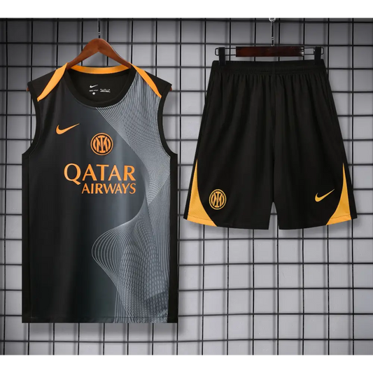 Kit Entraînement Inter Milan Noir 2025/2026 - Vêtements de sport