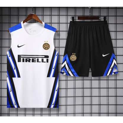 Kit Entraînement Inter Milan Noir & Blanc 2025/2026 - Vêtements de sport