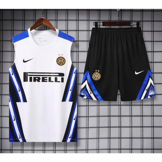 Kit Entraînement Inter Milan Noir & Blanc 2025/2026 - Vêtements de sport