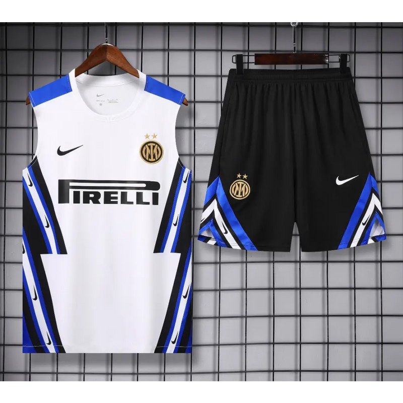 Kit Entraînement Inter Milan Noir & Blanc 2025/2026 - Vêtements de sport