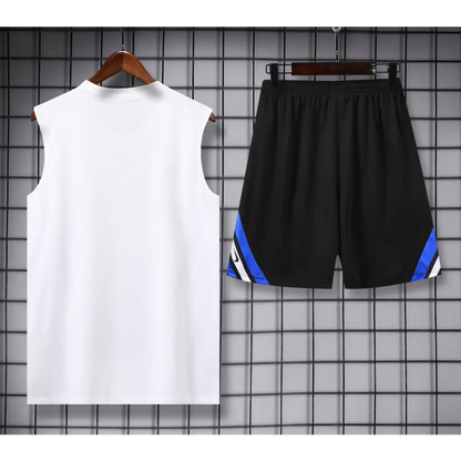 Kit Entraînement Inter Milan Noir & Blanc 2025/2026 - Vêtements de sport