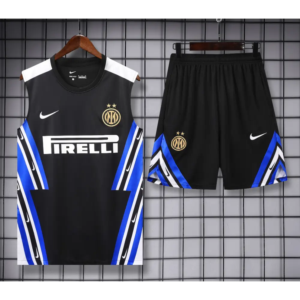 Kit Entraînement Inter Milan Noir & Bleu 2025/2026 - Vêtements de sport