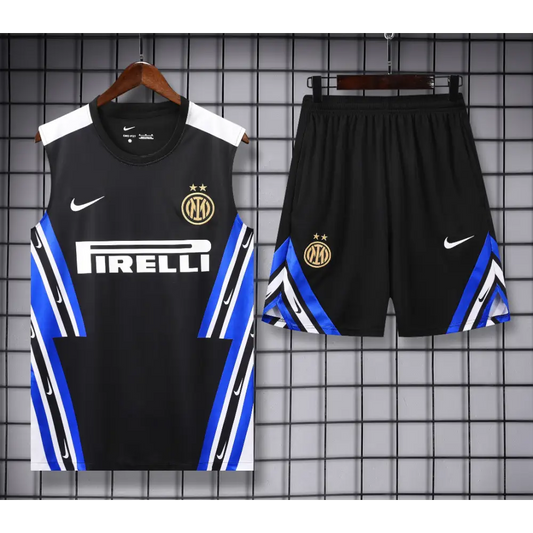 Kit Entraînement Inter Milan Noir & Bleu 2025/2026 - Vêtements de sport