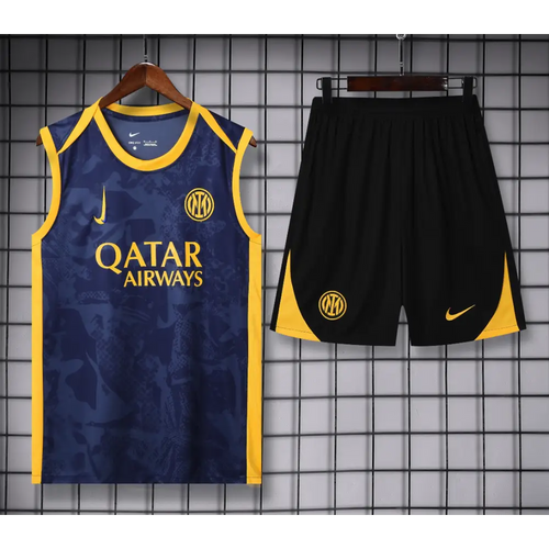 Kit Entraînement Inter Milan Noir & Jaune 2025/2026 - Vêtements de sport