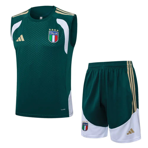 Kit Entraînement Italie Blanc & Vert 2025/2026 - Vêtements de sport