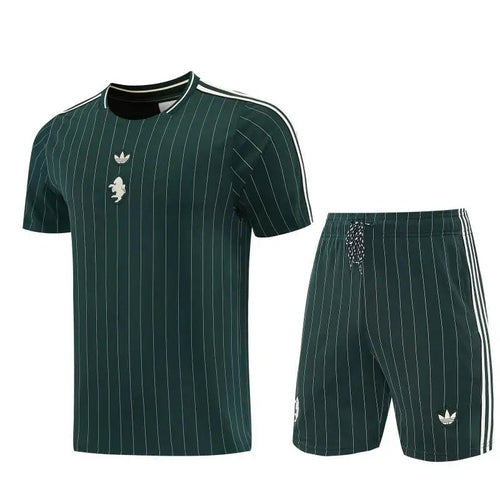 Kit Entraînement Juventus Icon Vert 2025/2026 Manches courtes - Vêtements de sport