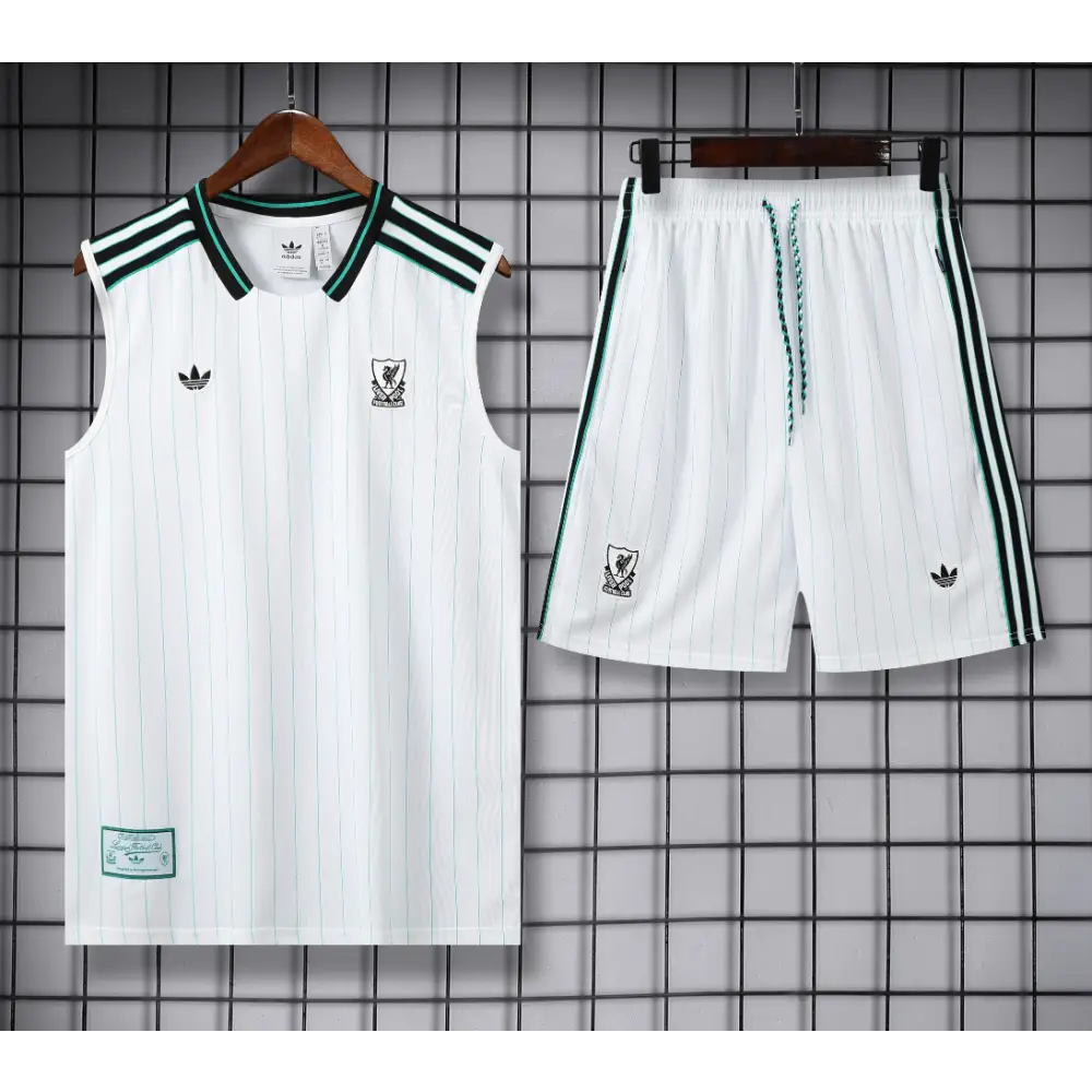 Kit Entraînement Liverpool Blanc 2025/2026 - Vêtements de sport