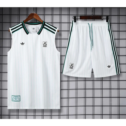 Kit Entraînement Liverpool Blanc 2025/2026 - Vêtements de sport