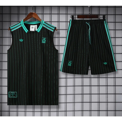 Kit Entraînement Liverpool Noir 2025/2026 - Vêtements de sport