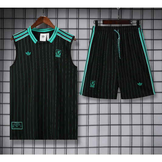 Kit Entraînement Liverpool Noir 2025/2026 - Vêtements de sport