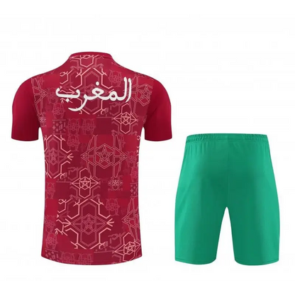 Kit Entraînement Maroc 2025/2026 Manches courtes - Vêtements de sport
