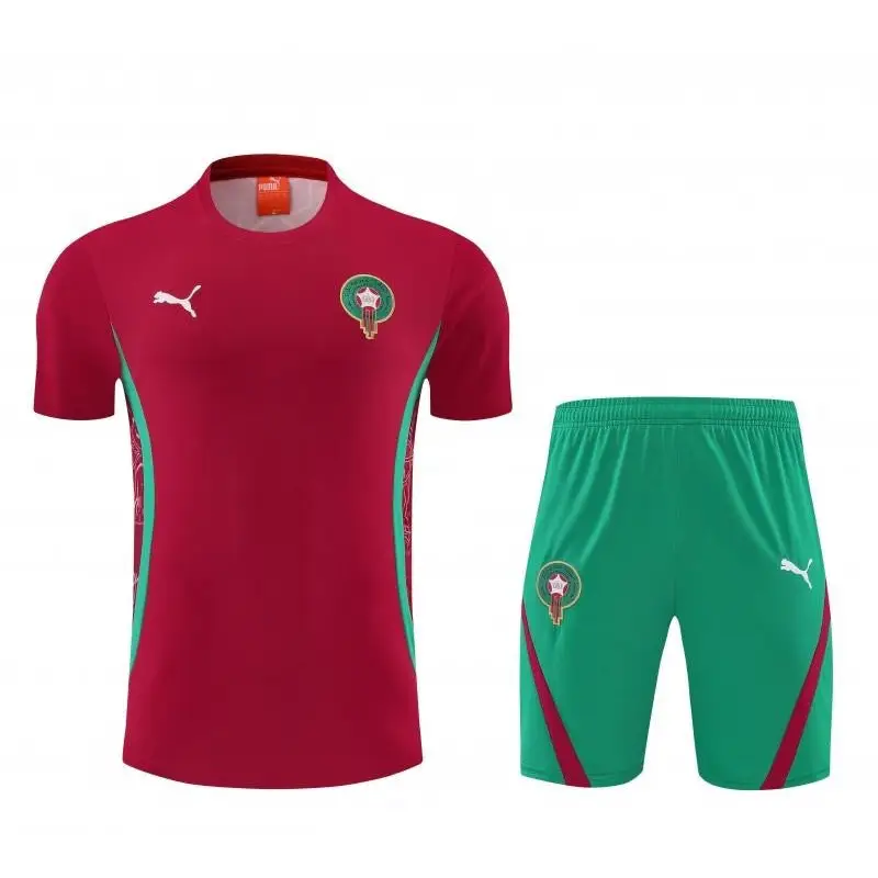 Kit Entraînement Maroc 2025/2026 Manches courtes - Vêtements de sport