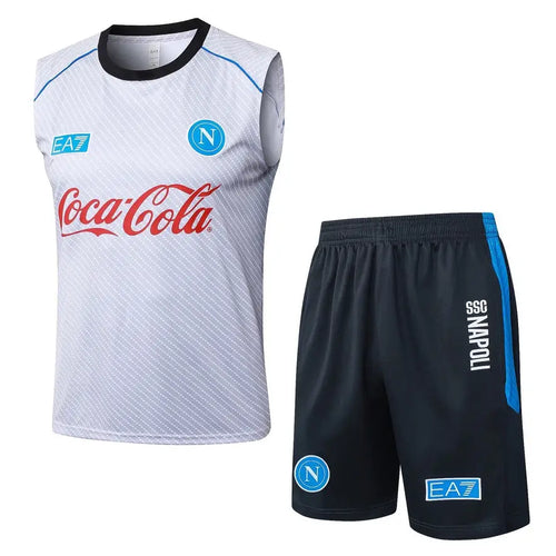 Kit Entraînement Naples SSC Blanc 2025/2026 - Vêtements de sport