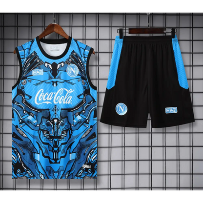 Kit Entraînement Naples SSC Bleu 2025/2026 - Vêtements de sport
