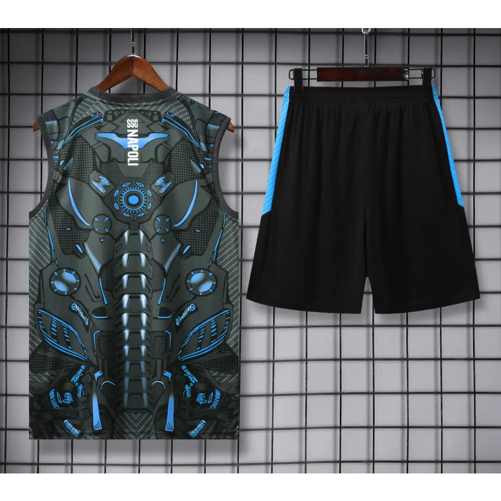 Kit Entraînement Naples SSC Noir 2025/2026 - Vêtements de sport