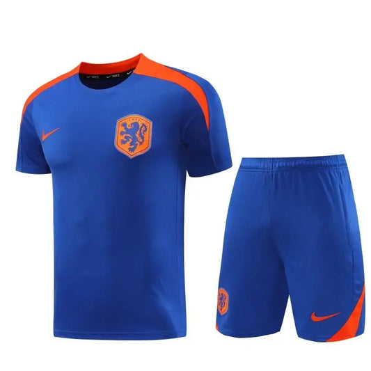 Kit Entraînement Pays bas Bleu 2025/2026 Manches courtes - Vêtements de sport