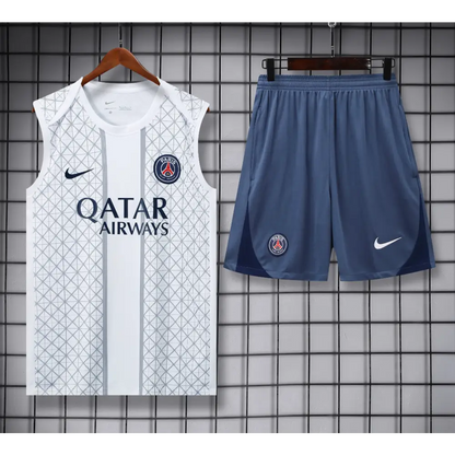Kit Entraînement PSG Blanc & Motifs 2025/2026 - Vêtements de sport
