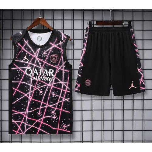 Kit Entraînement PSG Jordan Noir & rose 2025/2026 - Vêtements de sport