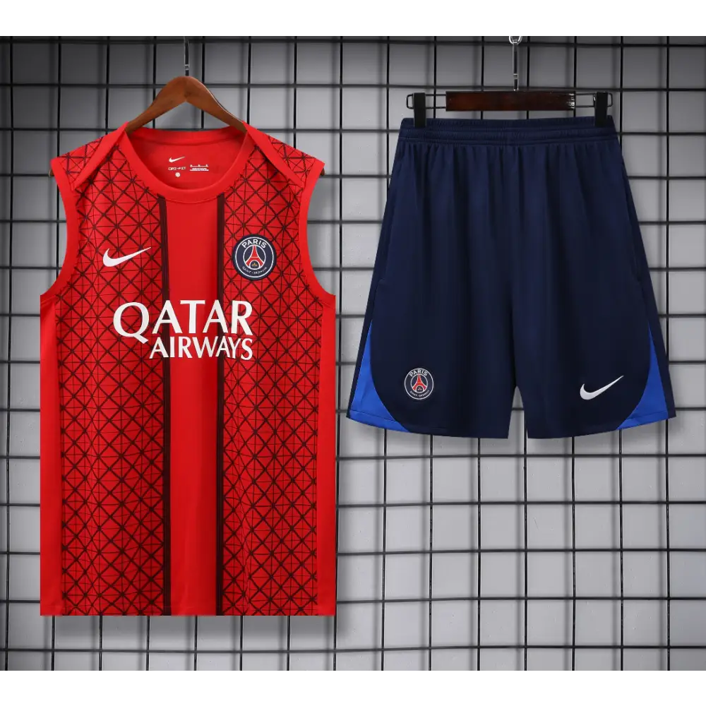 Kit Entraînement PSG Rouge & Motifs 2025/2026 - Vêtements de sport