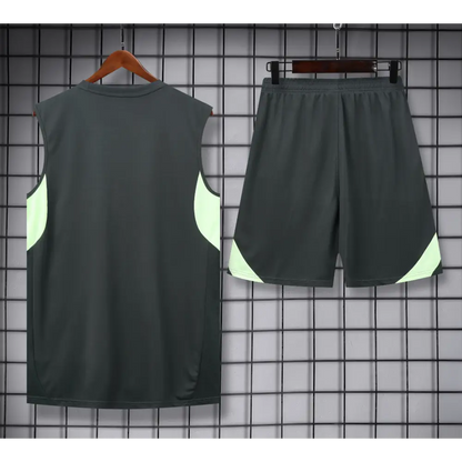 Kit Entraînement Real Madrid Gris 2025/2026 - Vêtements de sport