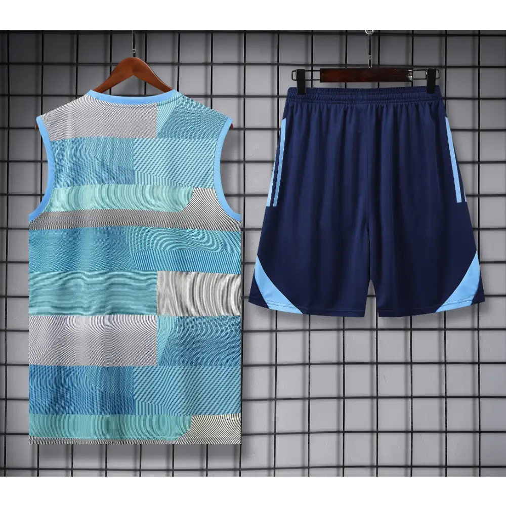 Kit Entraînement Real Madrid Gris & Bleu 2025/2026 - Vêtements de sport