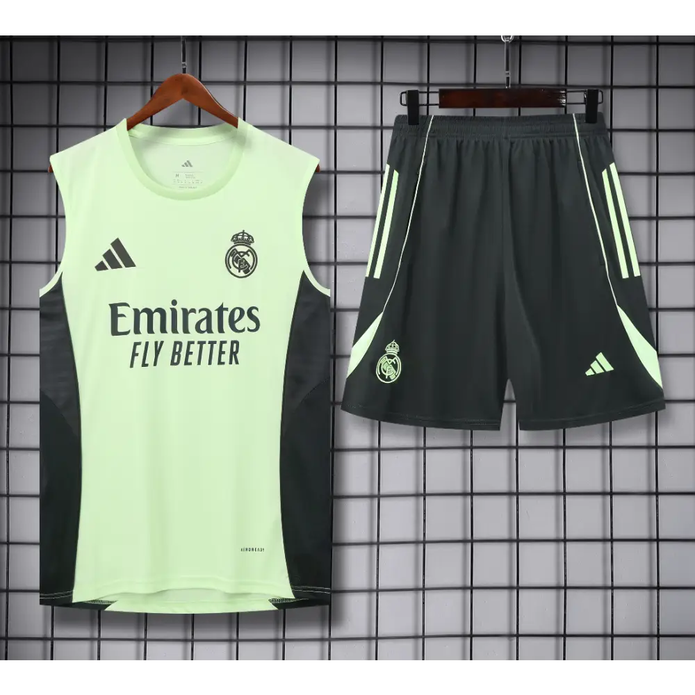 Kit Entraînement Real Madrid Gris & Jaune 2025/2026 - Vêtements de sport