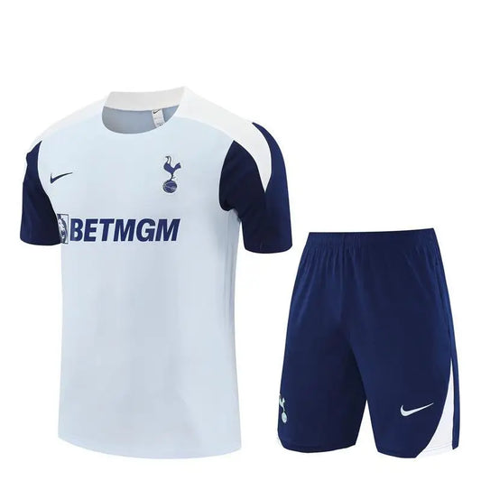 Kit Entraînement Tottenham Blanc 2025/2026 Manches courtes - Vêtements de sport