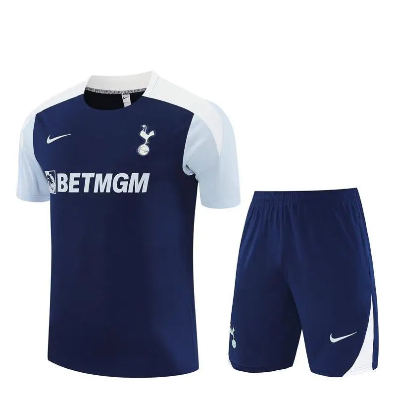 Kit Entraînement Tottenham Bleu 2025/2026 Manches courtes - Vêtements de sport