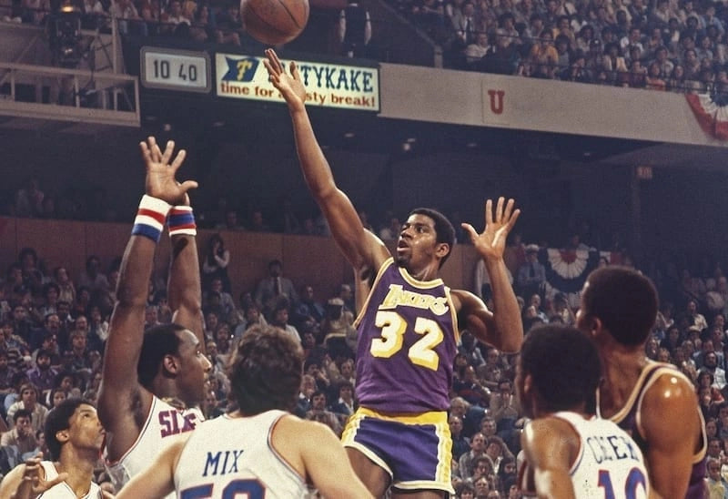 Classic Purple and Gold Los Angeles Lakers Home Jersey