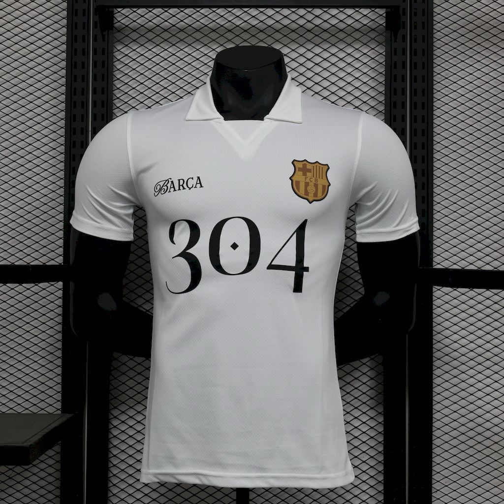 Lamine Yamal Barcelone Blanc Version Joueur 2024/2025 - Extérieur / S - Vêtements de sport