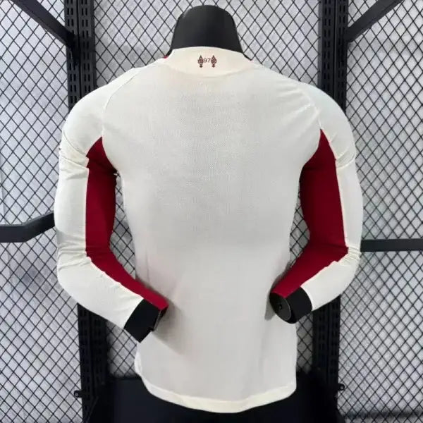 Liverpool Extérieur Version Joueur Manches Longues 2025/2026 Vêtements de sport