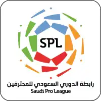 Logo de la Saudi Pro League avec des flèches colorées courbes disposées en cercle autour des lettres 'SPL'