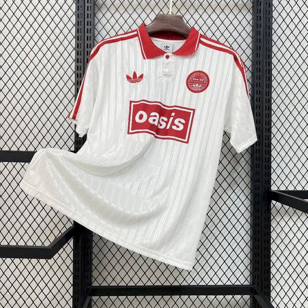Maillot Adidas Trefoil Blanc et Rouge Oasis 2026 - Vêtements de sport