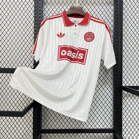 Maillot Adidas Trefoil Blanc et Rouge Oasis 2026 - Vêtements de sport