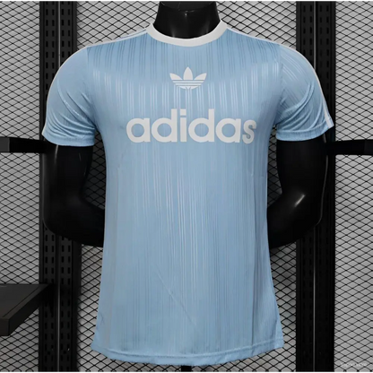 Maillot Adidas Trefoil Bleu Ciel Version joueur - Vêtements de sport