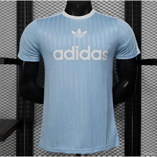 Maillot Adidas Trefoil Bleu Ciel Version joueur - Vêtements de sport