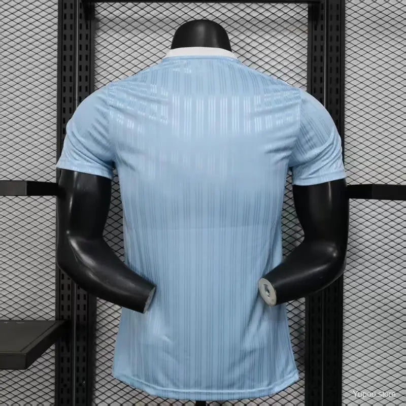 Maillot Adidas Trefoil Bleu Ciel Version joueur - Vêtements de sport