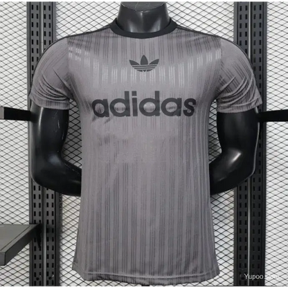 Maillot Adidas Trefoil Gris Version joueur - Vêtements de sport