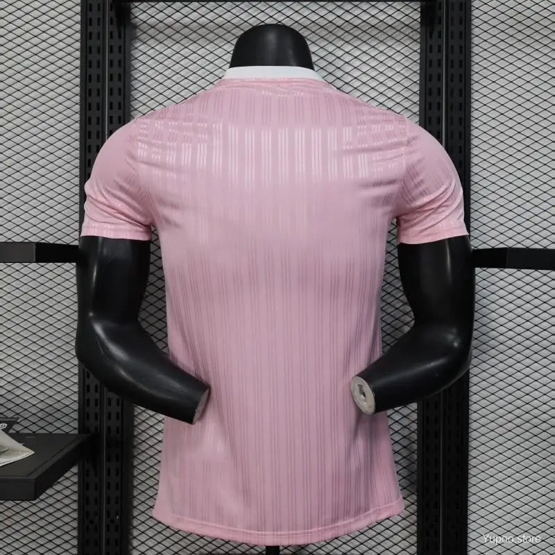 Maillot Adidas Trefoil Rose Clair Version joueur - Vêtements de sport