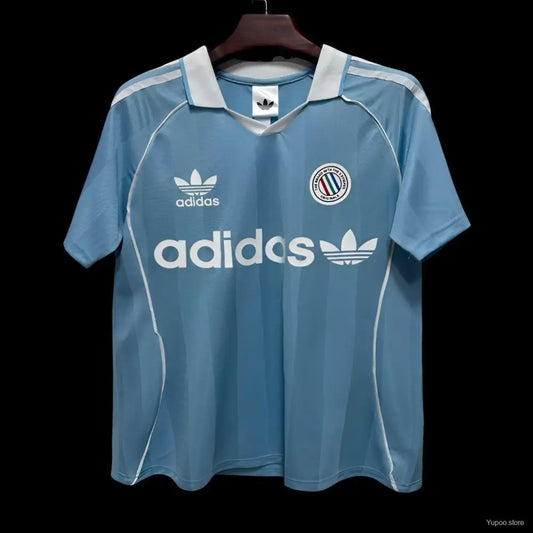 Maillot Adidas Trefoil Vintage Ciel 2026 - Vêtements de sport