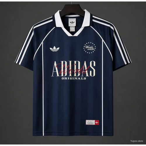 Maillot Adidas Trefoil Vintage Marine 2026 - Vêtements de sport