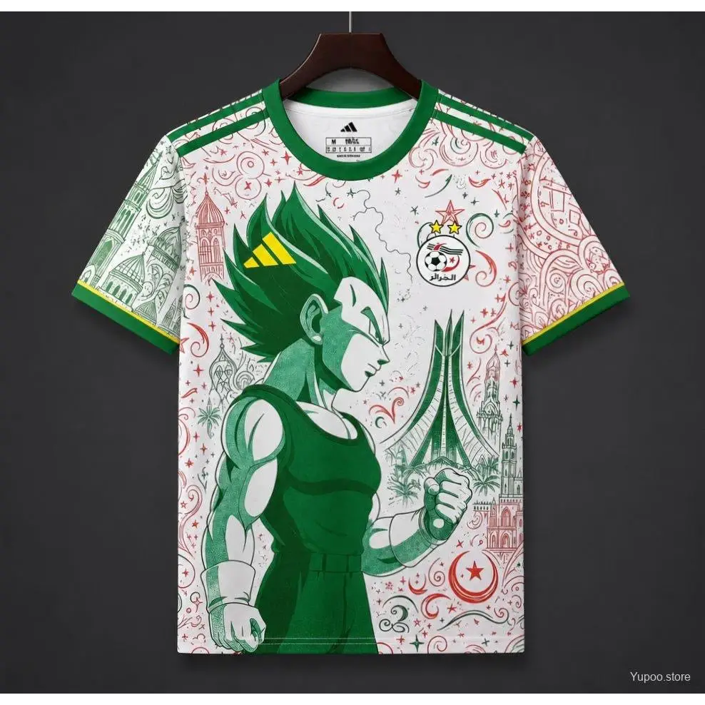 Maillot Algérie 2026/2027 Dragon Ball Z Vegeta - Vêtements de sport