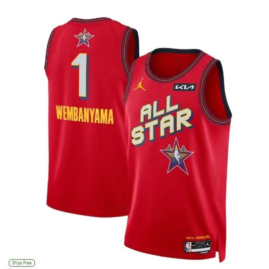 Maillot NBA All Star Wembanyama 2024/2025 - Vêtements de sport