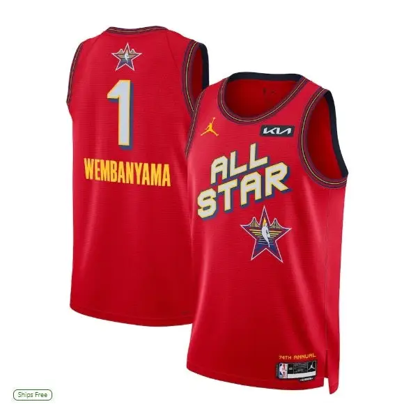 Maillot NBA All Star Wembanyama 2024/2025 - Vêtements de sport